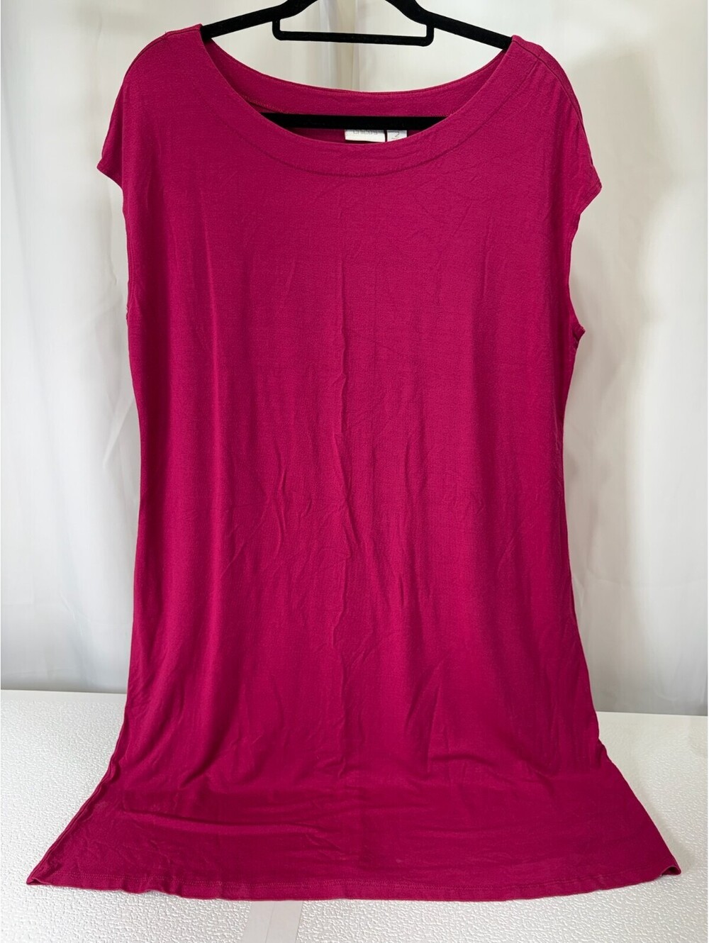 CHICO'S Women's Sleeveless Fuchsia Dress Top 242D